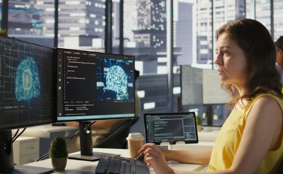 Working on AI software